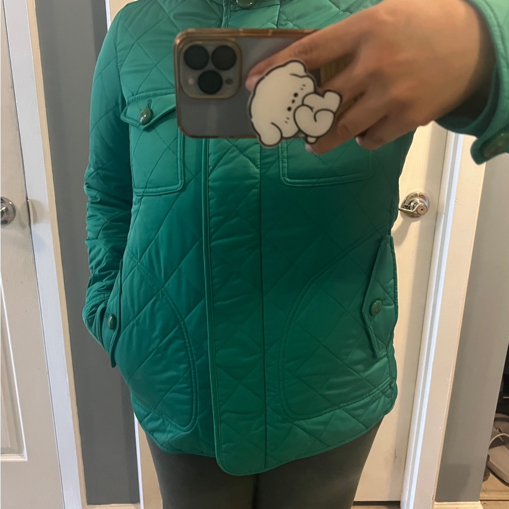 Light Green Quilted Women's Jacket